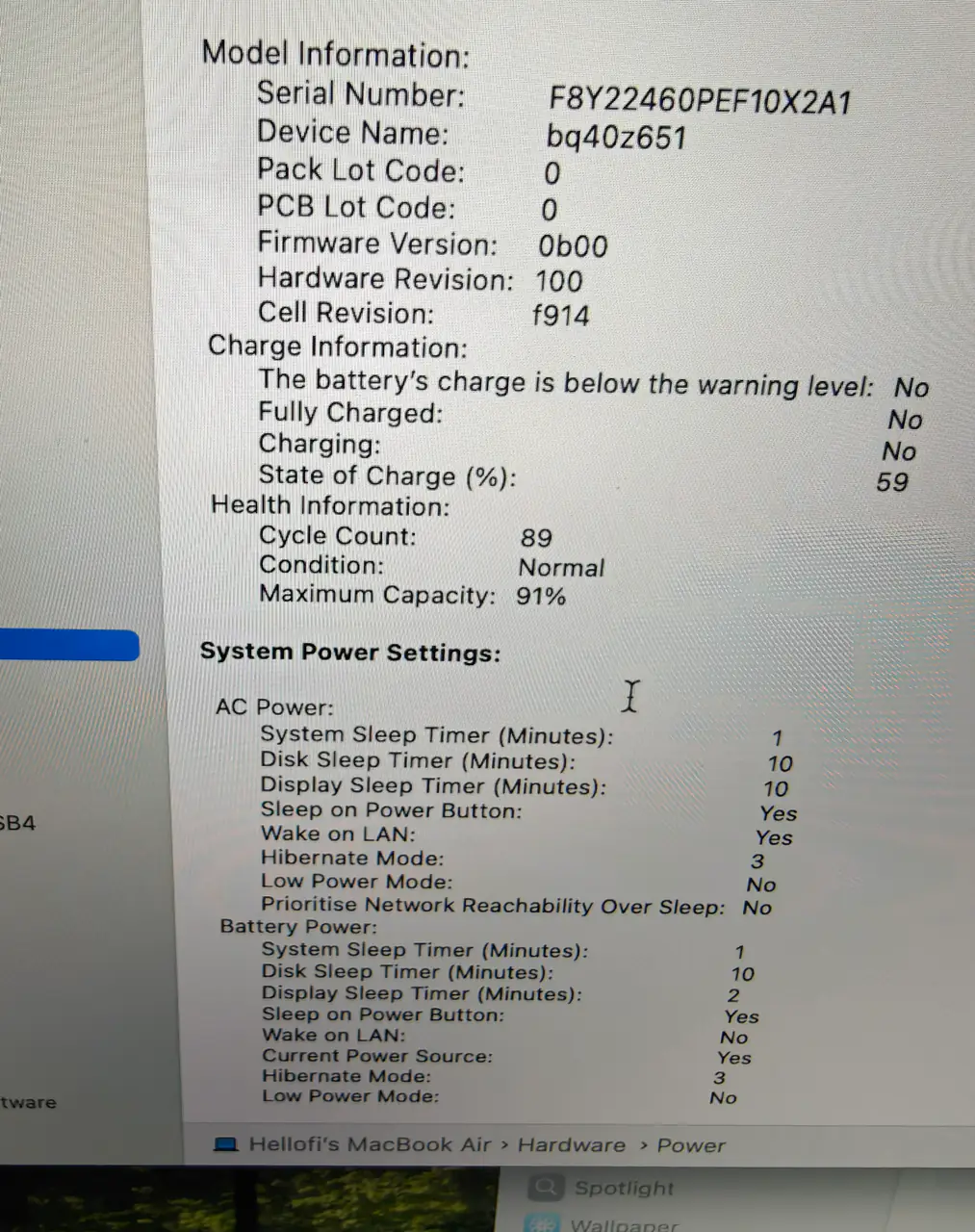 apple macbook air m2 13.6inch (preowned)